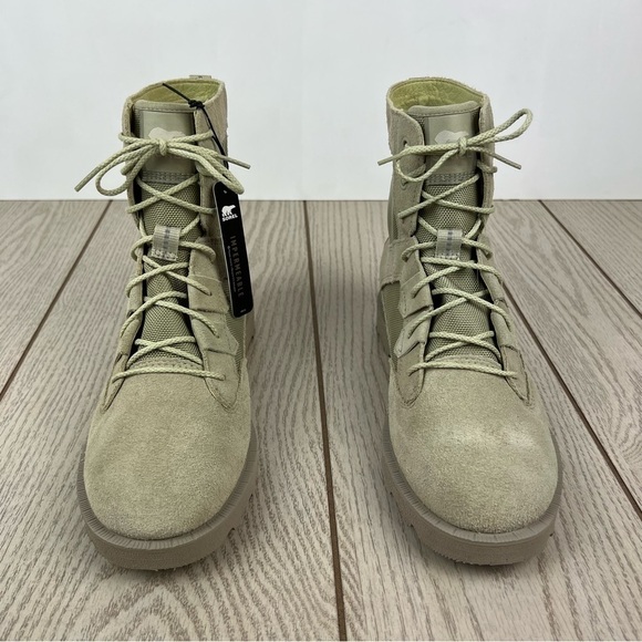 Sorel Women's Caribou OTM Waterproof Lace-up Booties US9.5M Laurel Leaf $130 - Picture 2 of 8